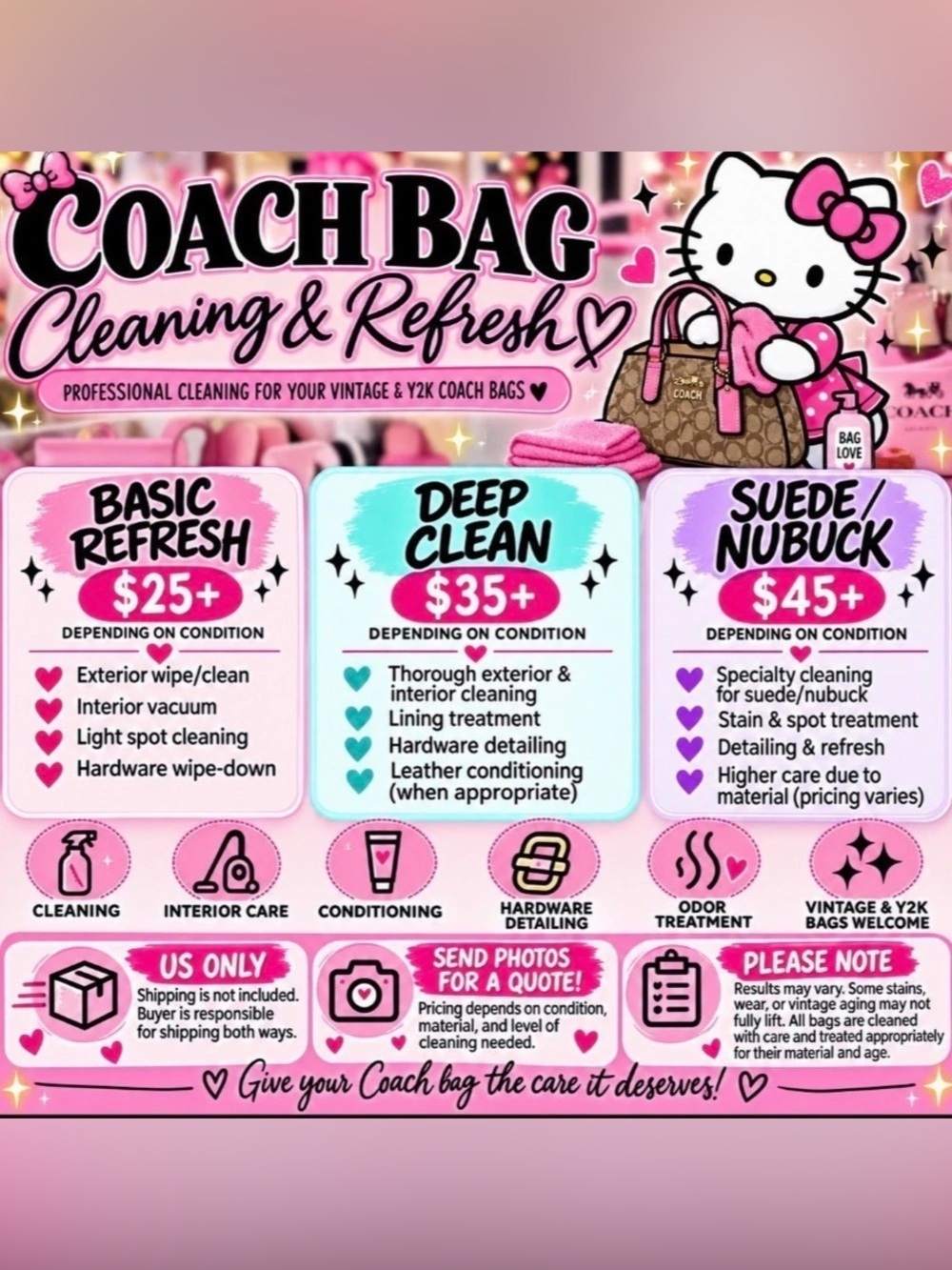 Coach Bag Cleaning Services